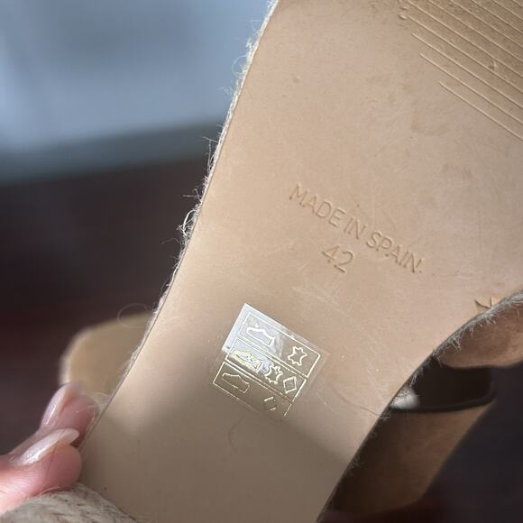 Boden Women's Size 42 US 11 Suede Leather Platform Platform Sandal Heel - Picture 8 of 9